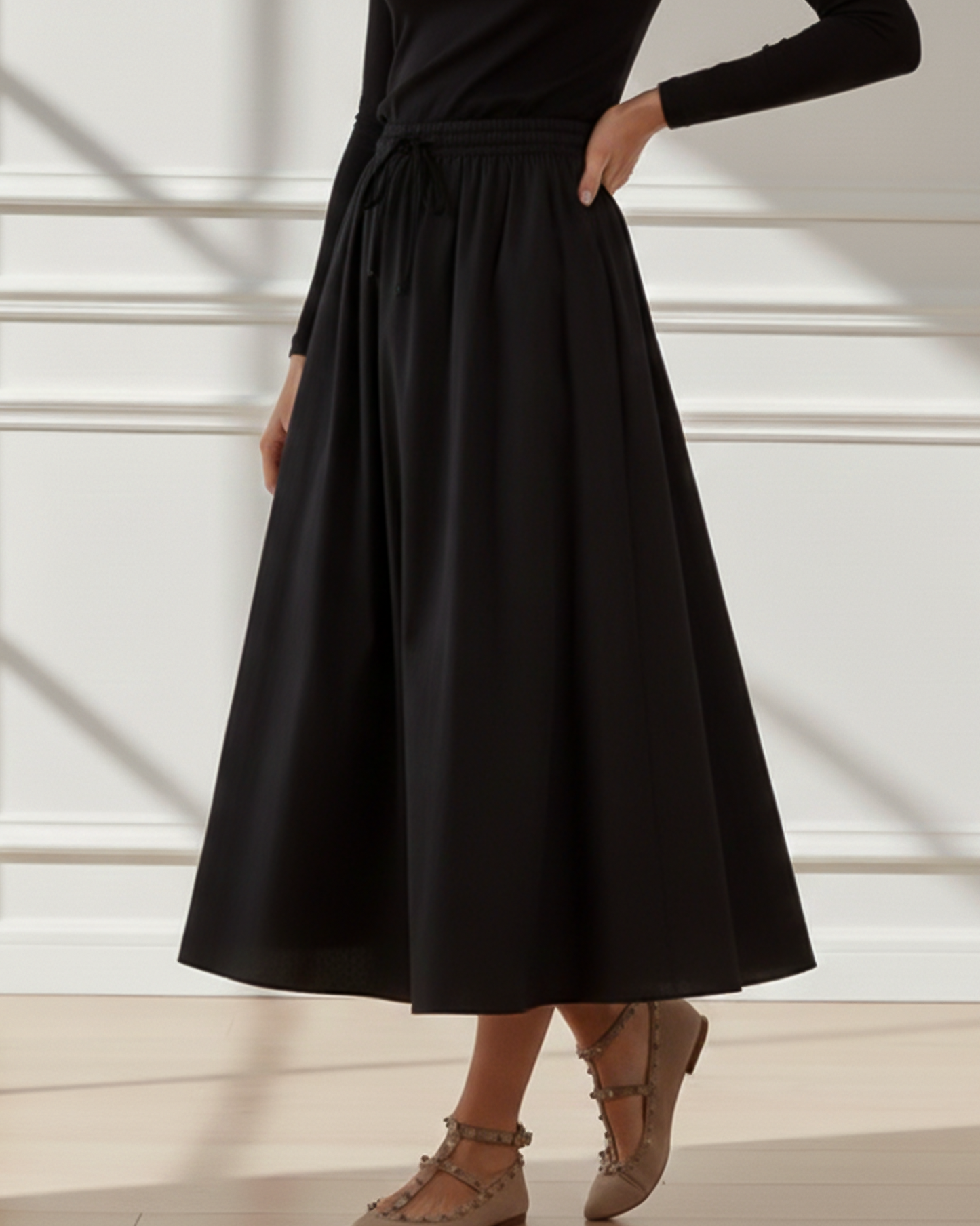 Cotton Maxi Skirt