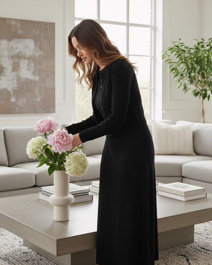 Mini Rib Cardigan Tee