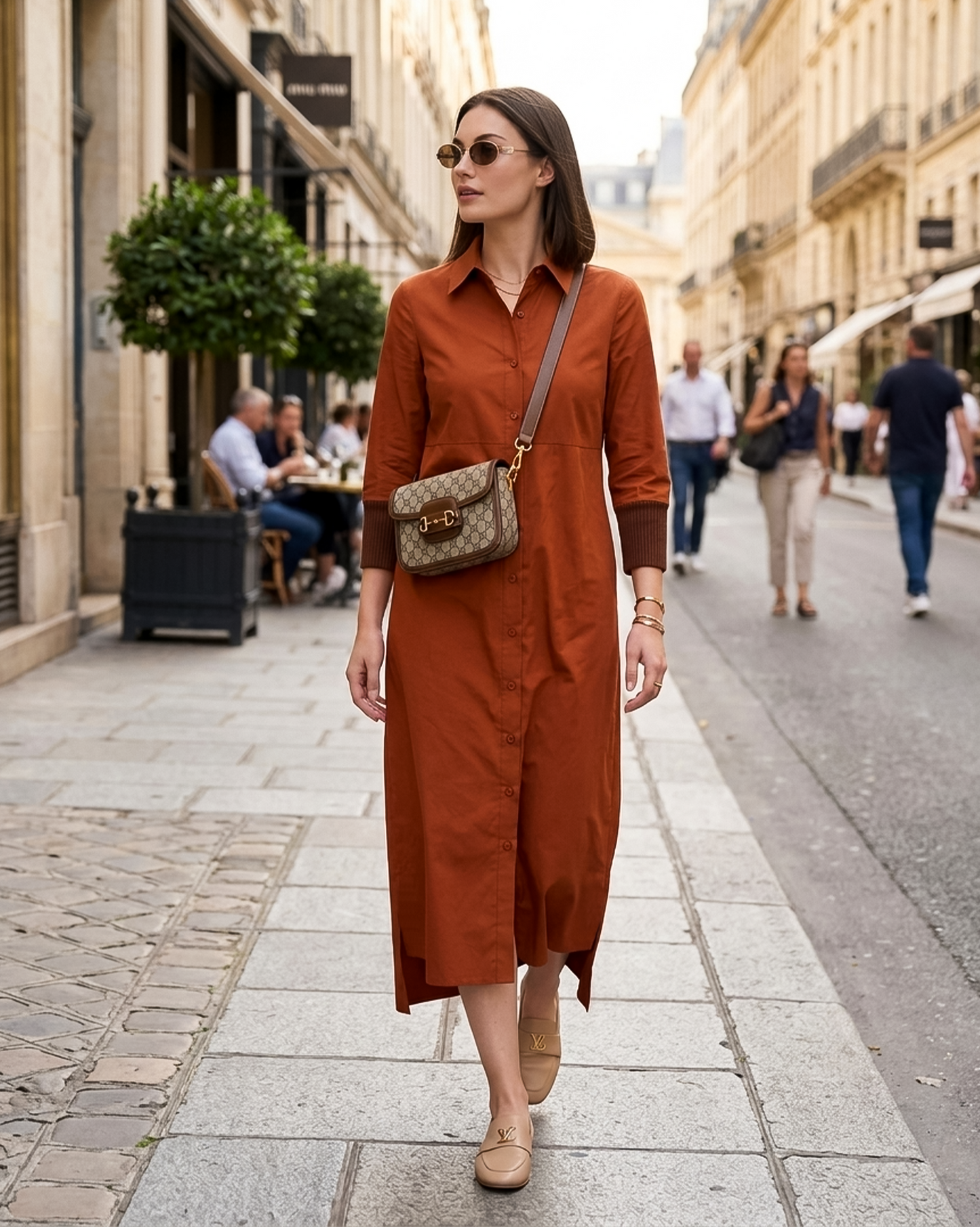 Oversized Blouse Dress