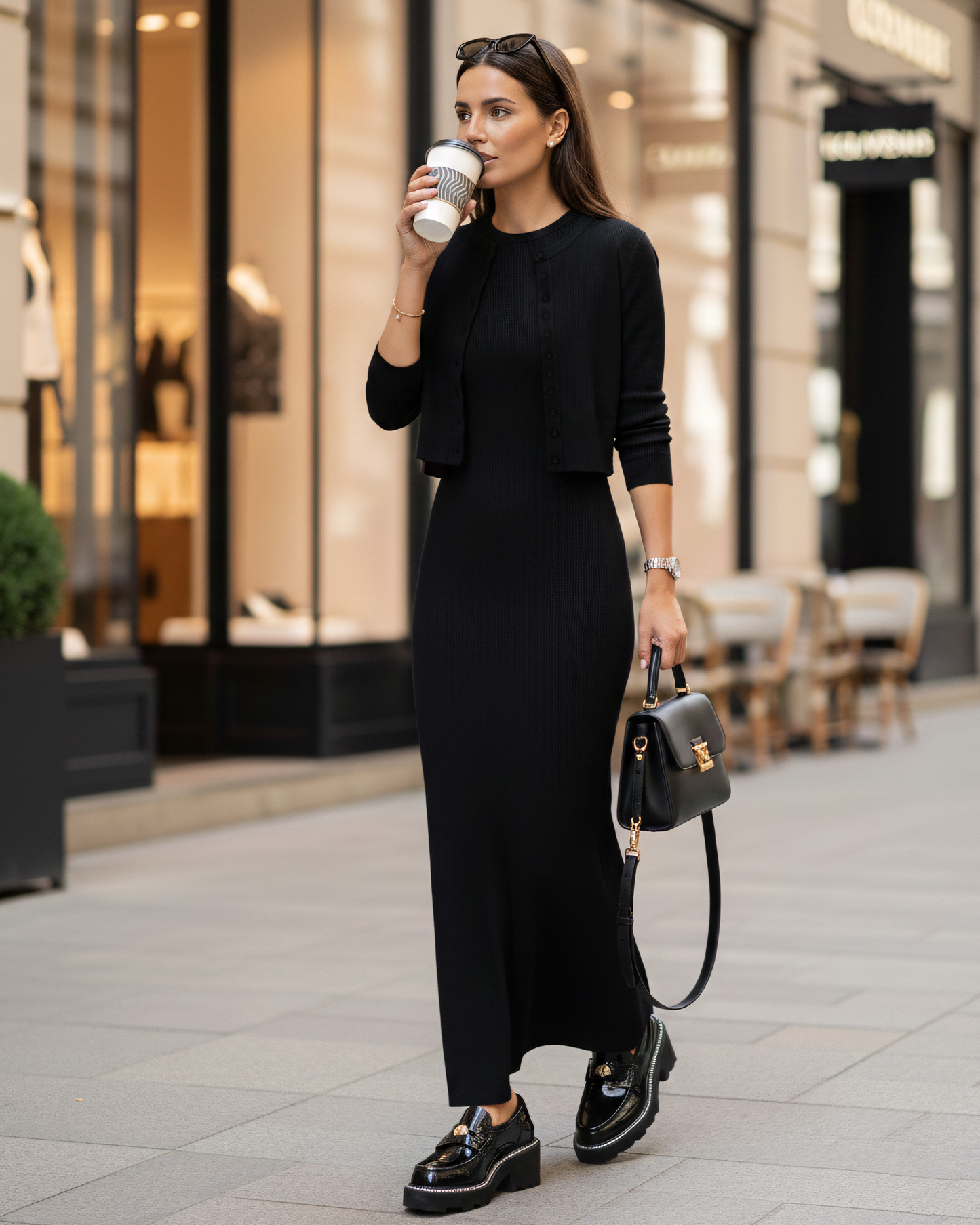 Paris Sleeveless Rib Maxi Dress