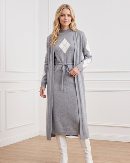 Pull Dress and Long Cardigan Duo