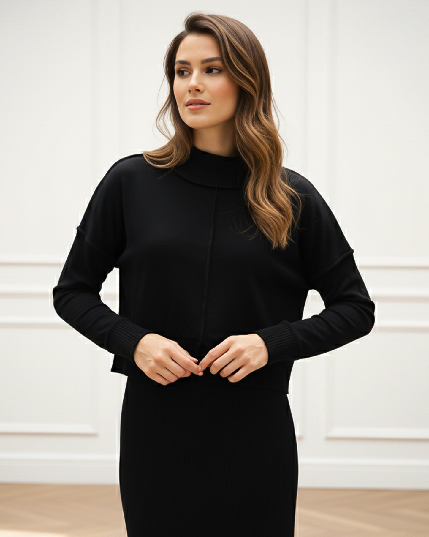 Reversed Seam Crop Top