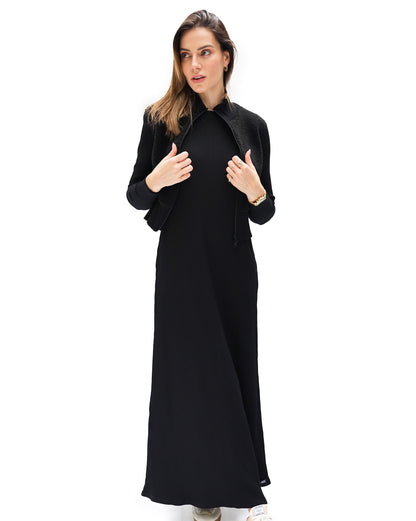 Wide Rib Sleeveless Maxi Dress