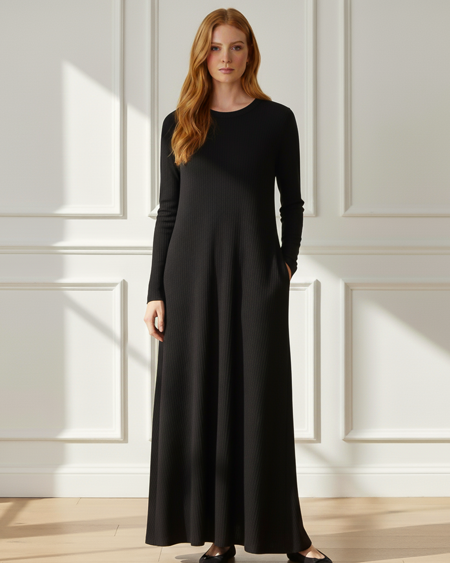 Swing Rib Maxi Dress